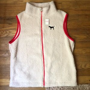 Pink! Sherpa vest
